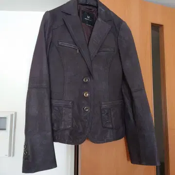 VEREMANI 다크 퍼플 가죽 자켓 M 사이즈