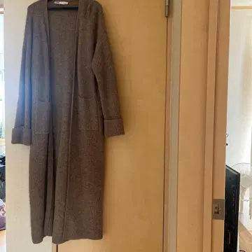 ZARA 롱 가디건 포켓 부착