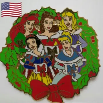 2004년 디즈니 해외 핀 배지 크리스마스 프린세스 핀 배지