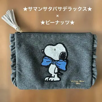 사만다 타바사 디럭스 x PEANUTS 스누피 콜라보 파우치 클러치백