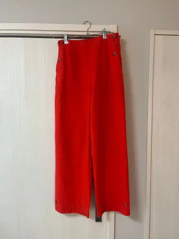 Demi-Luxe BEAMS 축구 소재 스트레이트 팬츠