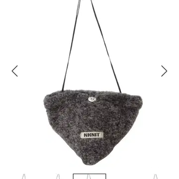 NKHIT 비건 퍼 미니 백 퍼백 그레이