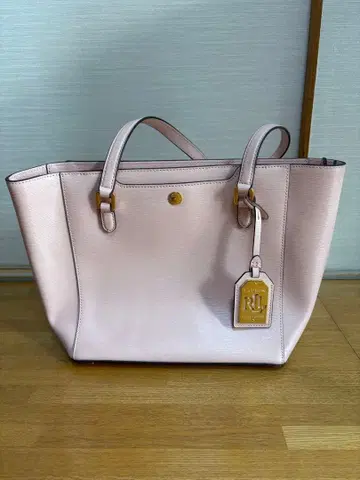 로렌 랄프 로렌 핑크 가죽 숄더백