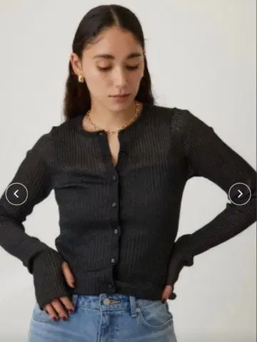 [ 새상품급 ] crie conforto 리브 니트 가디건