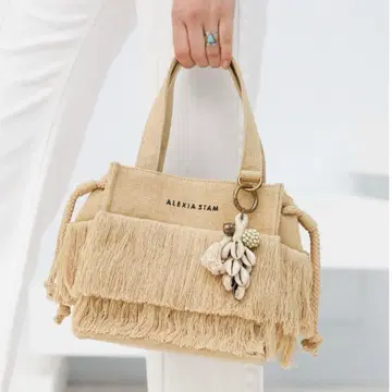 알리시아스탄 스퀘어 프린지 스몰 토트백