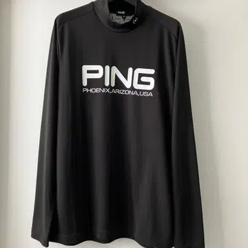 시착만 한 상품 핑 PING 긴팔 셔츠 M 블랙 모크넥 Arizona