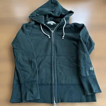 아메리카나 다크 그린 후드 부착 후드티