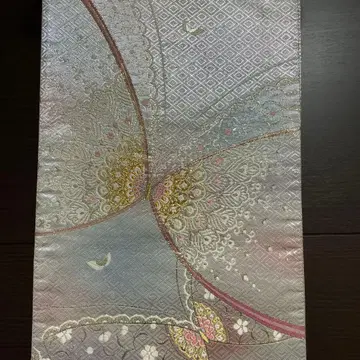 후쿠로 오비 육통 이중박 사가니시키 야마토 맞춤 핑크 후리소데