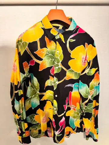 90s Dead stock 랄프 로렌 하와이안 셔츠 새 패턴 레어