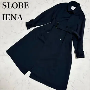 새상품급 SLOBE IENA 트렌치코트 네이비 롱 38사이즈 상당 M