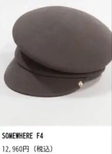 SOMEWHERE F4 다크 브라운 헌팅 캡