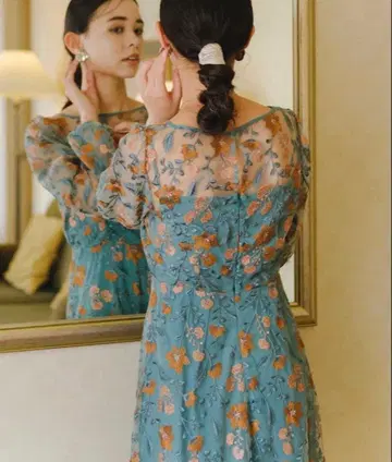 포멀 드레스/결혼식 embroidery organdy dress