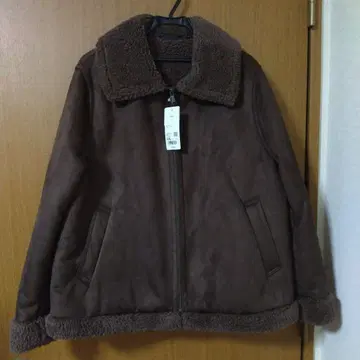브라운 퍼 자켓 XXL
