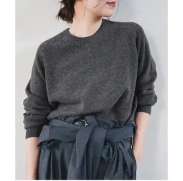 IENA super180 크루넥 풀오버 그레이