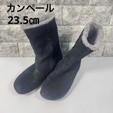 캠퍼 블랙 어그 부츠 퍼 포함 37 (23.5cm)