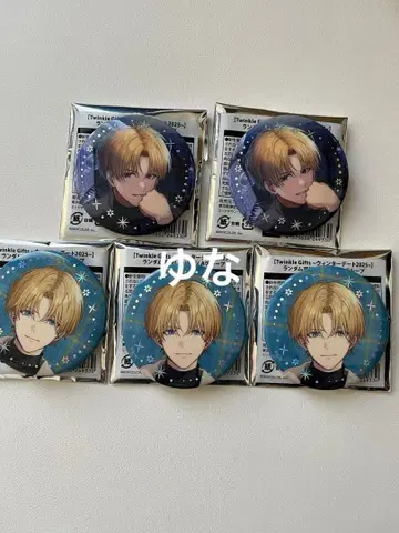 니지산지 윈터 데이트 2025~ 랜덤 금박 캔뱃지 엑스 알비오