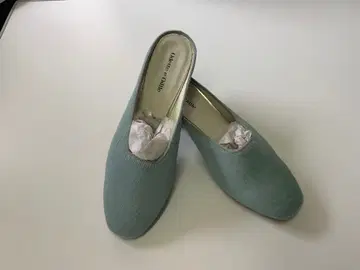 오데트 에 오딜 스카이블루 뮬 낮은 힐