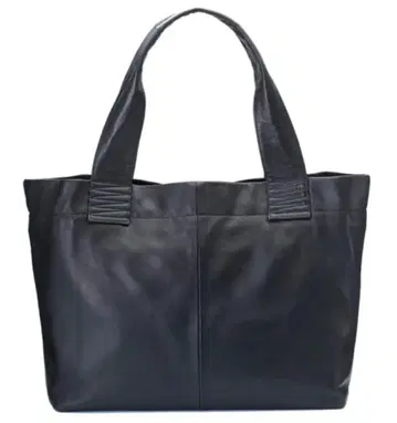 미사용 택 포함 하 시어링 가죽 경량 토트백 블랙 M 새상품급