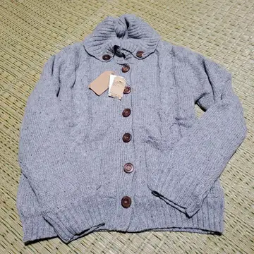 그린 파크 보아 니트 가디건