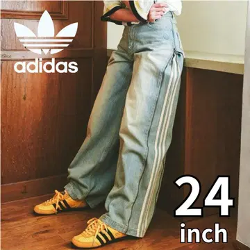 [ 새상품 ] 아디다스 데님 ZIP PANT 지퍼 데님 24 JX9210