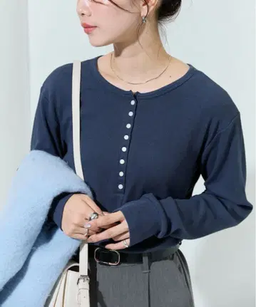 FREAK'S STORE 헨리넥 롱 슬리브 상의