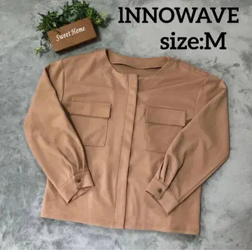 INNOWAVE 노카라 자켓 M 사이즈 베이지