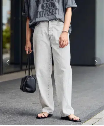 FRAMeWORK 5P 스트레이트 레그 데님 그레이