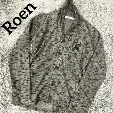 [ 새상품급 ] 로엔 가디건 스컬 해골 비쥬 그레이 계열