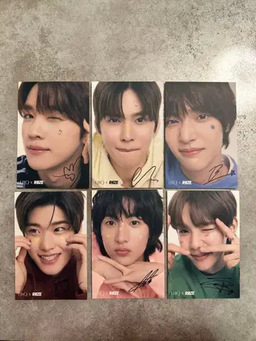 RIIZE UIQ 엽서 6장 세트