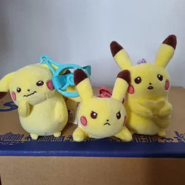 포켓몬 센터 한정판 십포켓십색 피카츄 3종 세트