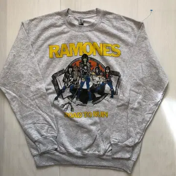 라모네스 RAMONES M 속기모 밴딩 맨투맨 트레이닝복 아쉬