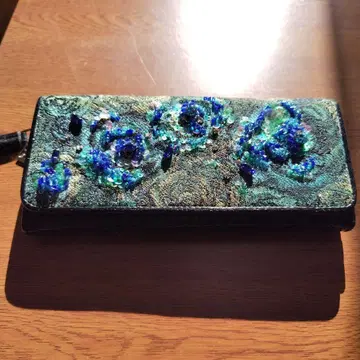 ThinkBee 비즈 장식 꽃무늬 장지갑