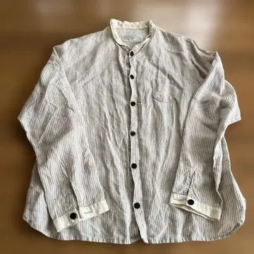 cheer 삿포로 린넨 스트라이프 셔츠 긴팔