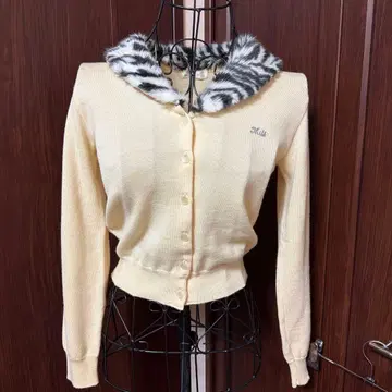 MILK 퍼 니트 가디건