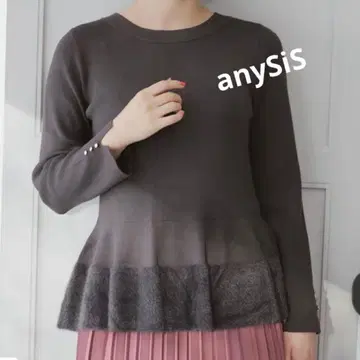anySiS 페플럼 니트
