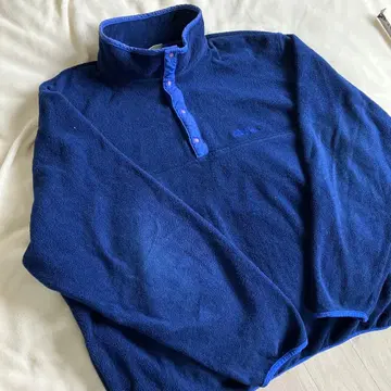 L.L.Bean 80s 90s 플리스 풀오버 스냅T 네이비