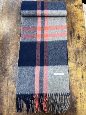 새상품급 THE SHOP TK 캐시미어 혼방 체크 머플러