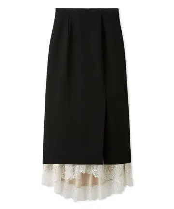 릴리 브라운 레이어드 헤무 타이트 스커트