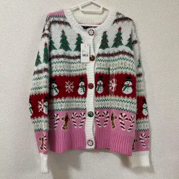 USA 크리스마스 니트 가디건