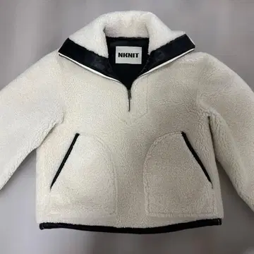 NKNIT 비건 무통 하프 집업 BIG