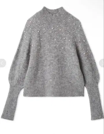 신상 미라 워 엔 형태 슬리브 펄 디자인 니트 미사용 새상품