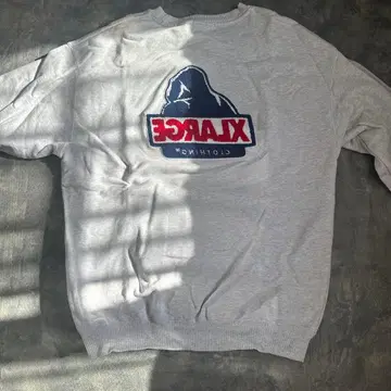 X-LARGE 그레이 크루넥 맨투맨