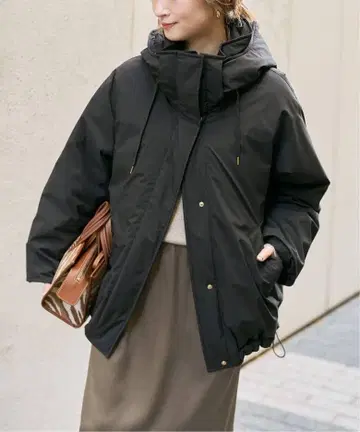 2WAY 발수 다운 하프 코트 블랙 베이스 36 스픽앤스팬