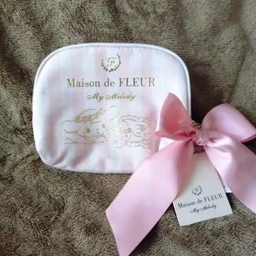 산리오 초레어 마이멜로디 메종 드 플뢰르 콜라보 티슈 파우치