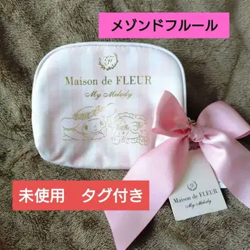 산리오 초레어 마이멜로디 메종 드 플뢰르 콜라보 티슈 파우치