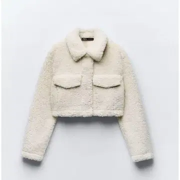 ZARA 보아 자켓 크롭 기장