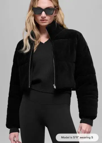 새상품 alo Micro Corduroy Dreamy Puffer