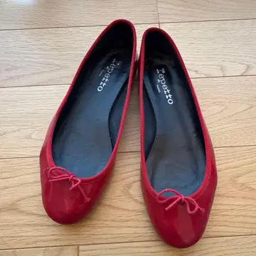 repetto 레드 발레 슈즈 38