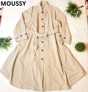 마우지 MOUSSY 트렌치코트 베이지 벨트 포함 사이즈 2