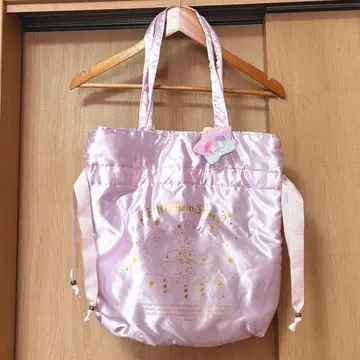 키키라라 산리오 리틀트윈스타 새틴 리버서블 토트백